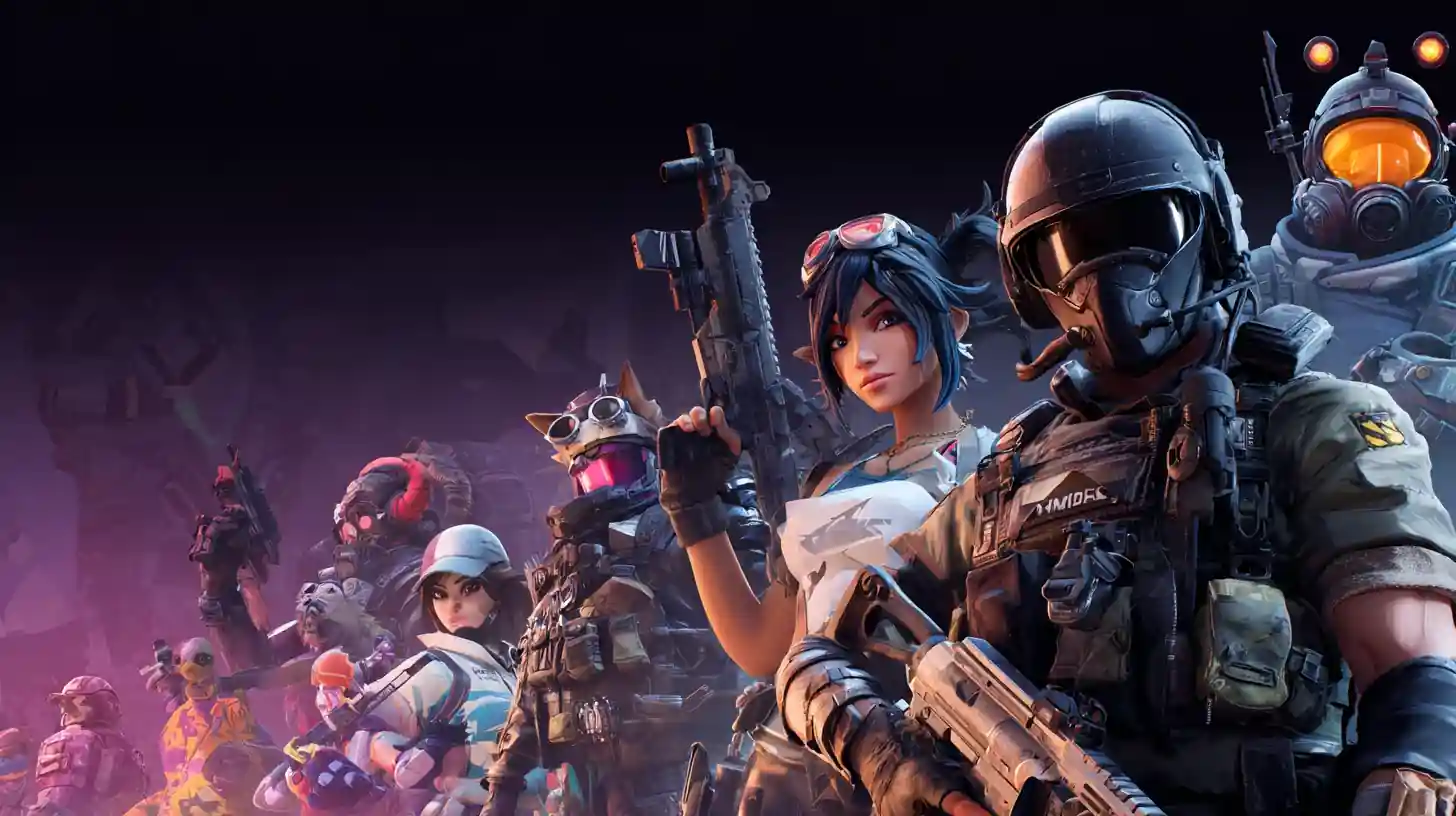 Group of women in esports attire, equipped with gaming gear, emphasizing eSports enthusiasm